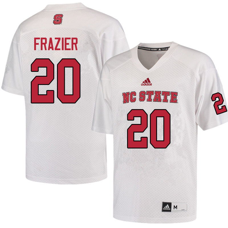 Men #20 Jalen Frazier NC State Wolfpack College Football Jerseys Sale-White